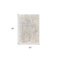 thumbnail image 6 of HomeRoots 5' X 8' Ivory Blue And Tan Abstract Hand Woven Area Rug, 6 of 10