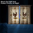 thumbnail image 3 of Rooster Kitchen Curtains 36 Inch Length Farmhouse Floral Window Curtains Over Sink Set of 2, Chicken Short Tier Curtain for Kitchen, Vintage Small Kitchen Decor, 3 of 6