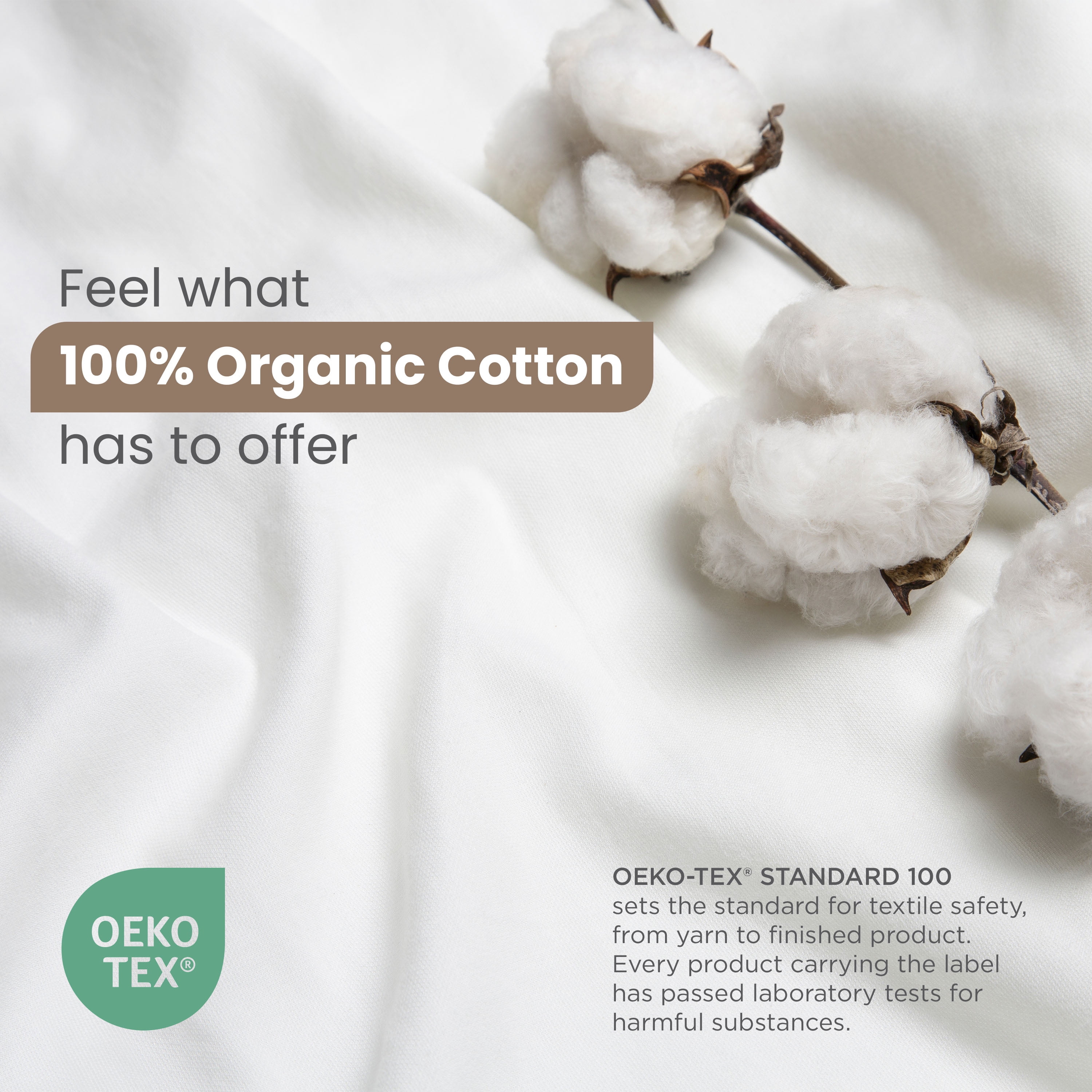 Martex EcoPure 3-Piece Organic Cotton White Solid Comforter Set, King – Comfort Wash