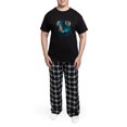thumbnail image 5 of CafePress - Northern Lights Wolfs Family Moon Men's Dark Pajam - Men's Dark Loose Fit Cotton Pajama Set, 5 of 7