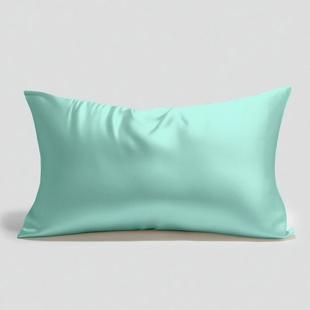 Fundas de almohada, fundas de almohada, fundas de almohada decorativas, funda de almohada de seda sintética para cabello y - Funda de almohada de seda sintética de 63 x 45 cm con cierre de sobre. Fund