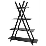 Modern Frame Bookcase Bookshelf 4 Tier Ladder Shelf Storage Display