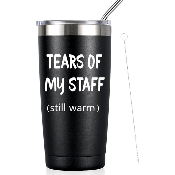 Boss Gifts for Men,Boss Day Gift for Men,Tears of My Staff Tumbler,Funny Bos Gifs for Menn,Best Giftt for World Best Bosss Ever,Birthday,Christmas Giftts for Bo 20oz tumbler