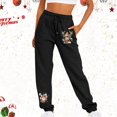 thumbnail image 3 of Gibobby Pantimedias Termicas Mujer Navidad Diversión Animal Print Deportes Pantalones Calientes Pantalones Casuales Slim Fit（Negro， L), 3 of 4