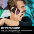 thumbnail image 6 of PopSockets Grip with Swappable Top for Cell Phones, PopGrip Magenta Nebula, 6 of 6