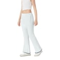 thumbnail image 2 of XXWXYD Kids Summer Wide Leg Pants Loose Drape Bell Bottom Casual Comfortable Lightweight Breathable Solid Color Pants, 2 of 9