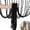 Black, variant on OADUKQ String Door Curtain, Polyester Beaded Hanging Room Divider, Doorway Privacy and Decorative, Black, 39.37 X 78.74 in