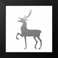 thumbnail image 2 of Hogan, Melody 20x20 Black Modern Framed Museum Art Print Titled - Silver Deer 2, 2 of 5