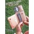 thumbnail image 2 of Smartish iPhone 12 Pro Max Crossbody Case - Dancing Queen [Purse/Clutch with Detachable Strap & Card Holder] - Rosé All Day, 2 of 6
