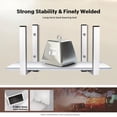 thumbnail image 2 of SMOQIO Ladder Rack for Trailer, 4 Racks Aluminum Trailer Ladder Rack Side Mount Free Combination Easy Match, Enclosed Trailer Ladder Rack with Buffle and D-Hook for Side Wall, 2 of 4