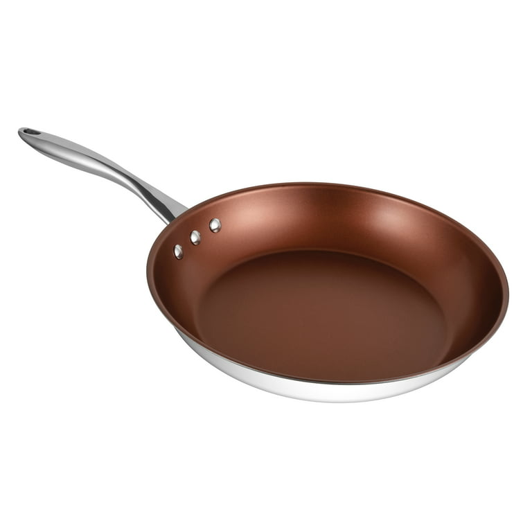 12 (30 cm) Stainless Steel Pan by Ozeri with ETERNA, a 100% PFOA and  APEO-Free Non-Stick Coating