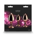 thumbnail image 2 of Rear Assets Aluminum Crystal Heart Metal Anal Trainer Kit 3 Piece, Gold, 2 of 5