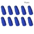 thumbnail image 2 of 10 Pieces Bike Tire Caps Dustproof Air Cover Protective Fittings Aluminum Alloy Solid Color Rim Stem Covers for Replacement Blue, 2 of 7