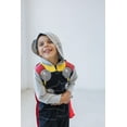thumbnail image 2 of Marvel Avengers Thor Toddler Boys Zip Up Cosplay Coverall and Cape, 2 of 5