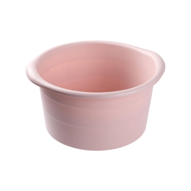 MERIGLARE Foot Basin Foot Tub Sturdy and Convenient with Both Sides Embedded with 10.8x7.5 Pink