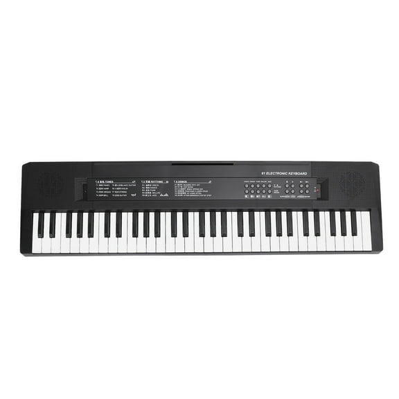 Teclado de piano eléctrico, 61 Teclado piano Grabación de piano de PlásTiCO 5 Sonidos de Percusión 8 Tonos de Instrumento para El Hogar Durante más de 3 Años
