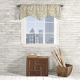 thumbnail image 2 of Stylemaster Home Products Twill and Birch Lola Lined Scalloped Valance with Cording, 52 by 17-Inch, Stone, 2 of 2