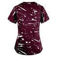 thumbnail image 3 of SuoKom Joggers pour Femmes Hauts d'Infirmière Manches Courtes Col en V T-Shirts Graphiques pour Femmes, 3 of 3
