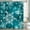 Teal, variant on Christmas Snowflake Shower Curtain Set for Bathroom, Winter Teal Decorative Curtains, 36X72IN
