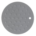 thumbnail image 1 of Round Shape Silicone Pad Kitchen AntiScald Insulation Dish Placemat for Kitchen Home(Dark Gray ), 1 of 5
