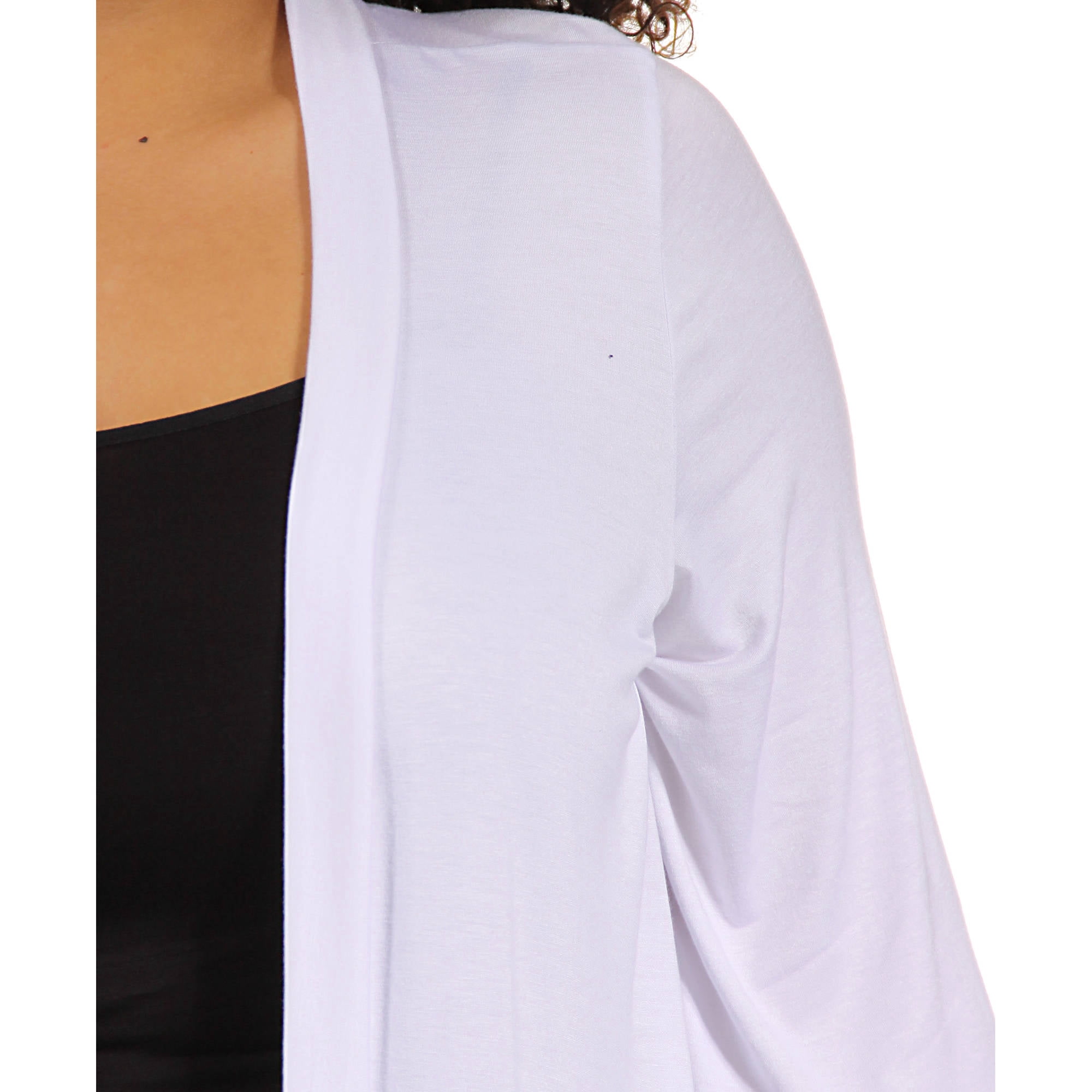 Women's Plus Size 3/4 Sleeve Open Shrug