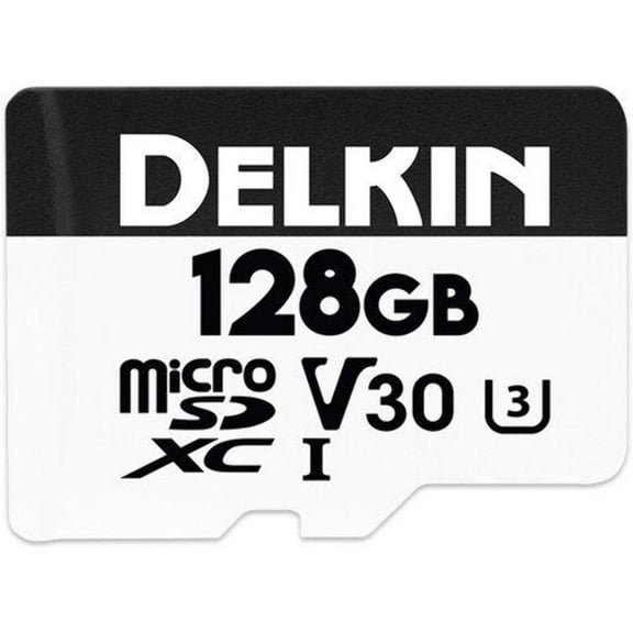 Delkin Devices Hyperspeed UHS-I U3 SDXC Memory Card with SD Adapter - 128GB