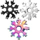 thumbnail image 1 of Paquete de 3 herramientas múltiples 18 en 1 de copo de nieve, abridor de botellas de copo de nieve de acero inoxidable/kit de destornillador Phillips plano/llave, duradero y portátil para ll, 1 of 5