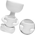 thumbnail image 3 of Humanoid Ceramic Flower Pot Creative Craft Ornament Succulent Pot Flower Arrangement Vase Birthday Gift (White), 3 of 5