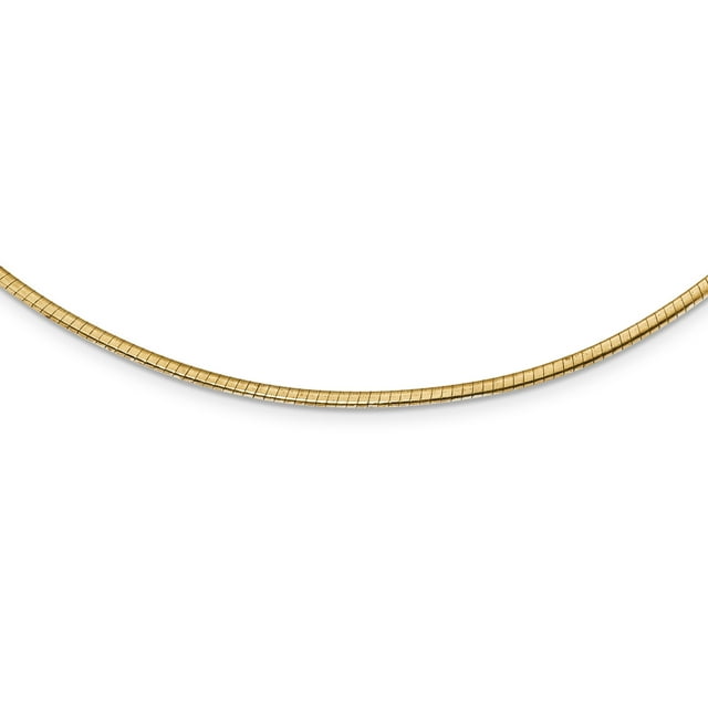 Collier Chaîne Cubetto Réversible 2 mm en Argent Sterling 925 Pltd Or Pendentif Breloque Oméga