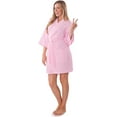 thumbnail image 3 of ORUYROP Lightweight Thigh Length Waffle Kimono Bridesmaids Spa Robe, 3 of 4