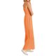 thumbnail image 4 of Mono largo de verano para mujer de VISgogo, mono holgado con tirantes anchos en el pecho liso fruncido, mono informal con pantalones largos de pierna ancha para mujer VISgogo moda, 4 of 9