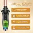 thumbnail image 4 of EXLEAF 2026 New Usb Rechargeable 4000 Mah Cordless Curling Iron,3 Temp Setting Mini Travel Curling Iron,2 in 1 Hair Straightener and Curler,Cordless Hair Curler, 4 of 7
