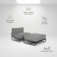 thumbnail image 3 of Outdoor Cloud Sofa – Metal Frame Patio Set with Ottoman – All-Weather Cushioned Lounge Chair – Garden, Balcony & Backyard, 3 of 4
