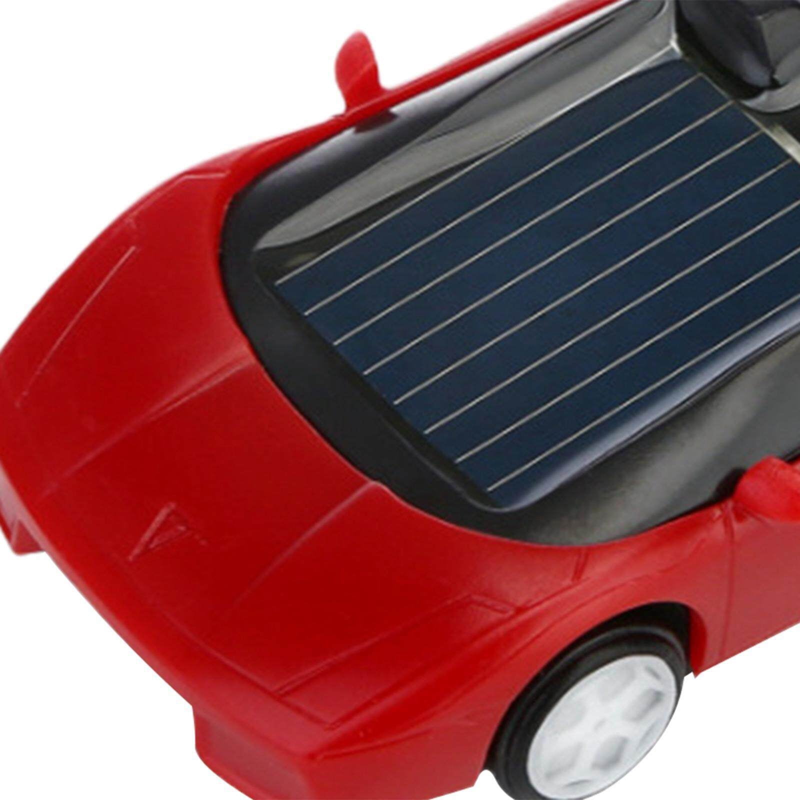 pitrice 1x Mini Gadget de Véhicule Voiture Solaire de Collection pour Entraînement Enfants Rouge