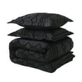 thumbnail image 4 of JML Tufted King Comforter Set 3 Pieces, Jacquard Boho Tufts Bedding Set - All Season Duvet and 2 Pillow Shams Bed Sets, Black, 4 of 8