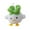 White, variant on Funny Garlic Bird Plush Keychain with Sound, Squeeze-to-Quack White Chicken Charm for Backpack, Whimsical Animal Pendant for Stress Relief