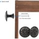 thumbnail image 4 of Manijas Negras YUANXCMXG 16 Piezas Perillas Redondas para Cajones, 4 of 5