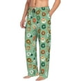 thumbnail image 3 of Kdxio Christmas Donuts Print Men's Sleep Pajama Pant Lounge Pants with Pockets, 3 of 8