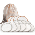 thumbnail image 1 of 16PCS Washable Makeup Removal Pads, Cotton Pads Reusable Washable, Bamboo Cotton Cleansing Face Wash Set, 1 of 1