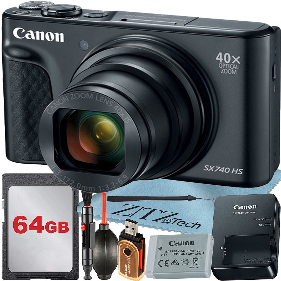 Canon PowerShot SX740 HS Digital Camera (Silver) with 40x Optical