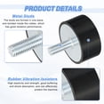 thumbnail image 3 of Uxcell M10 Thread Rubber Mounts, Vibration Isolators, Cylindrical Shock Absorber with Studs 50 x 25mm with Non-Slip Nuts, 3 of 6