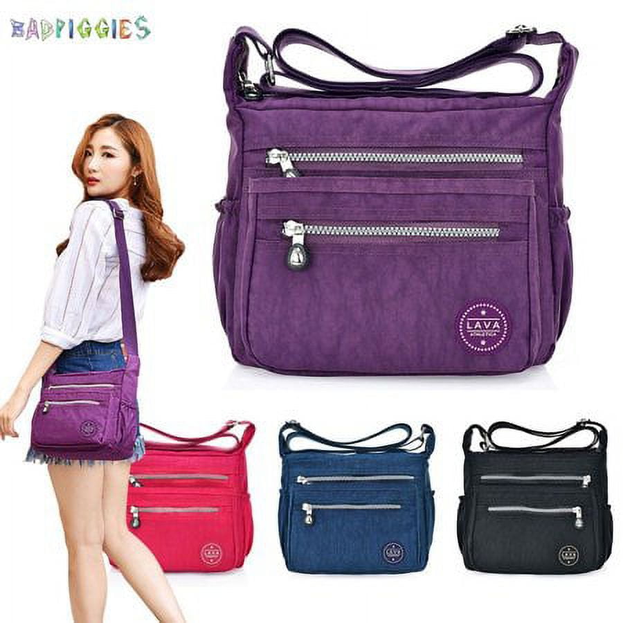 rgdsysa Small Nylon Crossbody Bags for Women, Messenger Bag Travel Purses  and Waterproof Shoulder Handbags Pocketbooks