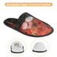 thumbnail image 3 of Balery Abstract Skull Guitar Art Pantuflas de Casa de Felpa Silenciosas con Diseño Estampado, Zapatillas Cómodas Antideslizantes de Algodón para Interior-Medium, 3 of 8