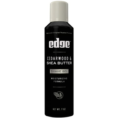 Pack of 4 Edge Cedarwood & Shea Butter Shave Gel Moisturizing Formula That Protects Skin - 7 oz - Package may vary