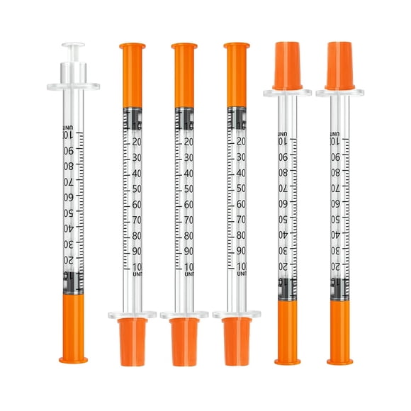 Herramientas de transmisión de laboratorio de 1 ml, 30 G, 5/16 pulgadas (8 mm), paquete de 100
