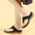 thumbnail image 4 of Vedolay Platform Sandal Sandals for Women Walking Slippers with Arch Support Anti-Slip Casual Comfortable Wedge Sandals,Black 6.5, 4 of 5
