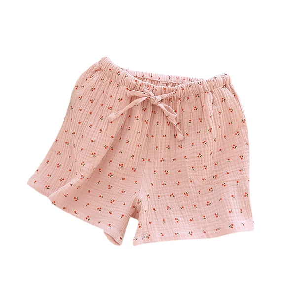 Lmnyox Lightweight Drawstring Shorts for Women Elastic Waist Wide Leg Shorts with Pocket Summer Beach Short Pants