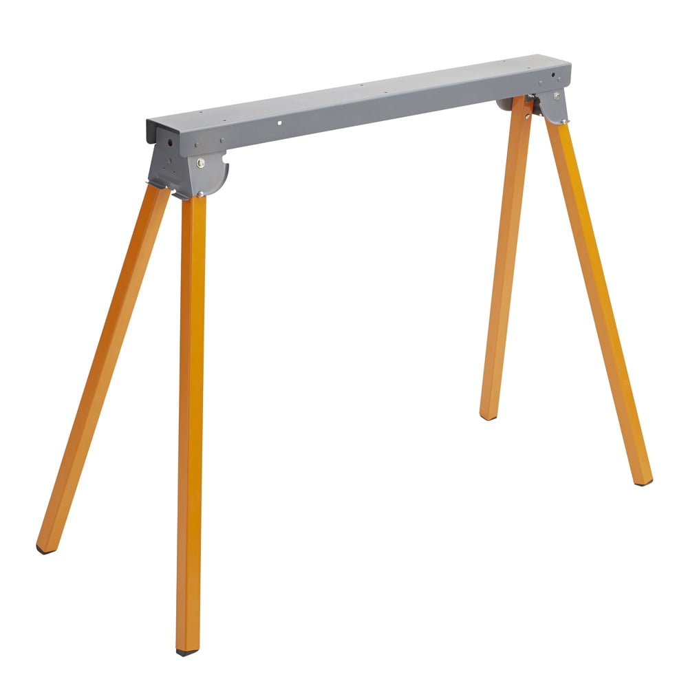 1300 Lb Sawhorse Adjustable Folding Metal Portable Saw Horse Jobsite Table Steel 
