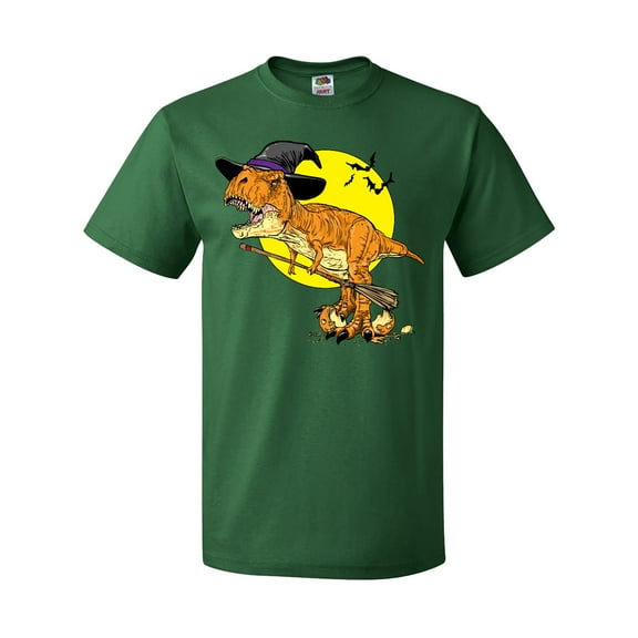 Inktastic Roaring Tyrannosaurus Rex Witch on Halloween T-Shirt