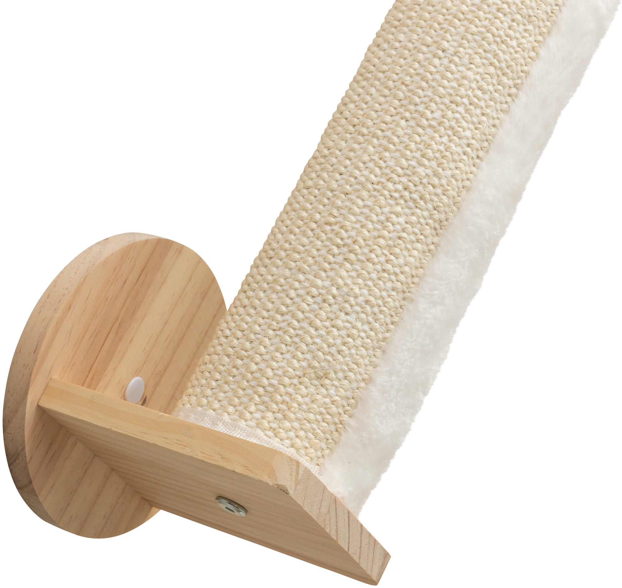 TRIXIE Wall Set 4 Multi-Level Wall Mounted Cat Perch System w-2 Scratching Posts, Natural